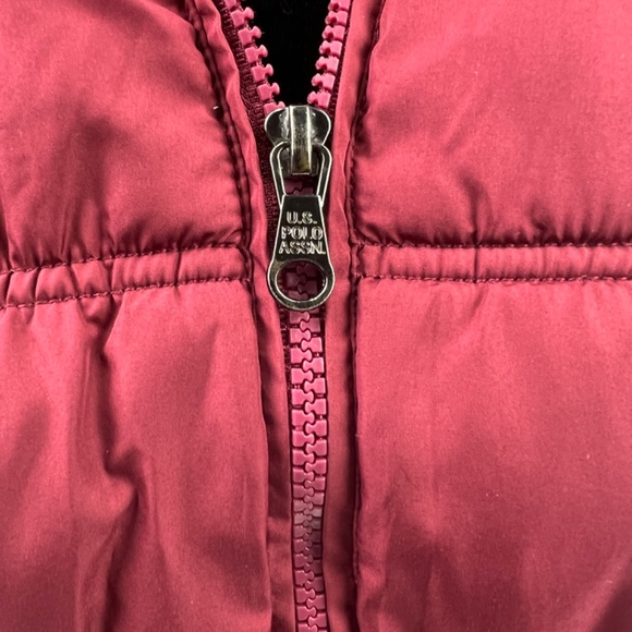 US Polo Ralph Laurent Burgundy Puffer Vest XL for Kids - Picture 5 of 15